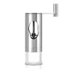 Likuai hand grinder coffee machine imported from Germany, hand-cranked bean grinder, manual coffee bean grinding machine, portable coffee machine, stainless steel color