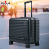 Echolac front-opening trolley suitcase double TSA password box business boarding suitcase suitcase CPT183 black 17 inches