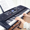 Meirkergr MK-8690 61-key velocity-sensitive piano key multi-functional beginner teaching electronic piano instrument connected to microphone headset U disk mobile phone pad with piano stand