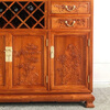 Good wood masterpieces, mahogany furniture, Burmese rosewood (scientific name: Rosewood macrocarpa) solid wood wine cabinet, Chinese tea antique cabinet, storage cabinet, living room storage cabinet, restaurant furniture, multi-functional wine cabinet