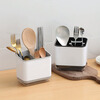 Chopstick basket storage rack holder drain chopstick cage household chopstick cage chopstick tube kitchen tableware spoon storage box wall-mounted gray