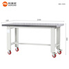 Corini heavy-duty workbench fitter workbench assembly line workshop packaging bench double-layer board movable test bench with wheels JZKWM21075BXG can be customized