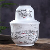Jiulou Pavilion Jingdezhen blue and white ceramic wine warmer Chinese style ancient household old-fashioned wine scalding device wine warmer set 2 liang Snow scene 2 liang standard