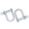 Jinchao national standard galvanized D-shaped bow shackle u-ring 304 stainless steel lifting shackle connection port lifting lug galvanized national standard D buckle M16 (load bearing 0.8 tons) 1 piece