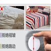 Bed sheet, sofa cushion holder, anti-run cushion sticker, magical magic patch, household fixation, needle-free invisible patch, black square 4*6CM 10 pairs