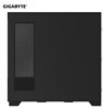 95% new GIGABYTE C201G panoramic upper and lower compartment chassis, blackened tempered glass side transparent, compatible with top 360/side 240 water cooling, quick-release dust filter, black M-ATX
