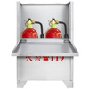 304 stainless steel fire extinguisher box carbon dioxide fire extinguishing box 3kg*2 two CO2 boxes 5kg7 Ling carbon dioxide 7kg*2 304-1.2 95*58*2