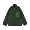 Jingjing Tokyo-made jacket men's lamb wool autumn and winter jacket couple loose thickened clothing dark army green XL