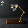 Jiutu creative hand-brewed coffee stand brass solid wood seat coffee filter V60 filter cup coffee appliance joint hand-brewed stand joint style