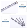 Dongcheng alloy drill bit, round shank two-pit and two-slot alloy drill bit, four-pit electric hammer alloy drill bit, electric hammer impact drill bit 6x110mm