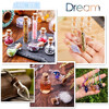 Creative glass wishing bottle ocean bottle lucky star bottle drift bottle rainbow bottle transparent student gift 25*21mm transparent star vial + cork 10 pcs