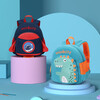 Vnine City Hong Kong Ninth Castle Kindergarten Baby Anti-lost Backpack 3-6 Years Old Children's School Bag Boys and Girls Cartoon Cute Outdoor Travel Small Bag CS2BV3968C Blue and Green Dinosaur