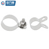 Guwanji 304 stainless steel ohm grounding clamp pipe clamp pipe clamp throat clamp riding clamp bracket pipe buckle clamp water pipe clamp grounding card set M25 10 sets
