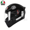 AGV K1 S helmet motorcycle motorcycle full-face wide-angle ventilated all-season lightweight cycling and running helmet for men and women new 3C certification shipped from Jingdong warehouse BLACK bright black XL (59-61 head circumference recommended)