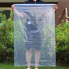 Boyamante extra large inner film bag transparent high pressure bag flat mouth extra large plastic bag moving storage bag thickened 60*160*8 silk 2 pack