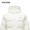 Skechers New Year's Gift Down Jacket Winter Hooded Warm Jacket Casual Short Coat Same Style for Men and Women L324U154