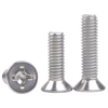 Easy flat head screw 304 stainless steel cross countersunk head screw bolt machine screw M1M3M4M5M6M8M10-M12 M5*16 (50 pieces)