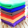 Microfiber absorbent cleaning towel car towel hotel barber shop rag white towel labor protection 30.70 thick blue 65g