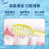 Haole Teeth (Ora2) toothbrush triangle spiral (medium hair) small brush head for deep cleaning, can brush tongue coating, colors are shipped randomly