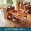 Lin's Home Living Room Wall Sideboard Slate Home Multifunctional Island Storage Cabinet Lin's Wood Industry KQ2T Partition Cabinet + 1.4 Meter Dining Table + 1S-A Dining Chair*4