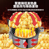Fangchu fully automatic popcorn machine for stalls, household, commercial, Internet celebrity mobile snacks, small fruit popcorn machine, old-fashioned electric popcorn machine, popcorn machine, American spherical acrylic model, upgraded new stainless steel + spherical raw materials 60 packs
