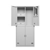 Kington housekeeping cabinet thickened iron cabinet steel dormitory housekeeping locker locker cloakroom four-door housekeeping cabinet 90*50*200cm