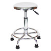 Wenstan WST208 workshop stool stainless steel assembly line work stool round lifting swivel chair hospital workstation PP nail style
