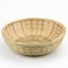 Hasdick handmade bamboo woven basket bamboo basket kitchen drain storage basket round dustpan steamed bun basket bamboo basket diameter 40cm