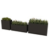 Stainless steel planting flower box combination with water tray can be customized for the finished courtyard flower pond, indoor and outdoor balcony flower pots. The size and color can be customized (default white)