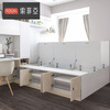 Sophia Japanese tatami bed study furniture double bed tatami desk cabinet integrated storage box bed plank bed Yuan/