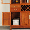 Good wood masterpieces, mahogany furniture, Burmese rosewood (scientific name: Rosewood macrocarpa) solid wood wine cabinet, Chinese tea antique cabinet, storage cabinet, living room storage cabinet, restaurant furniture, multi-functional wine cabinet