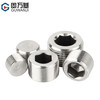 Guwanji 304 stainless steel hexagonal plug outer wire NPT pipe oil plug RC bulk head screw plug G1 inch 2 points 3 points 4 points 6 points PT1/2 (4 points) 1 piece