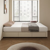 Sumantha cream style bedless scalp bed modern simple light luxury minimalist floor-standing bedroom drawer storage bed edge-to-edge leather art bed drawer frame bed (25cm high) 1.5*2 meters without mattress