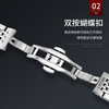 Suitable for Citizen watch strap original light kinetic energy steel strap stainless steel strap butterfly buckle Sky Eagle Orange stainless steel bracelet black 21mm