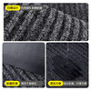 Jushiyi double stripe anti-slip mat thickened wear-resistant commercial welcome carpet striped absorbent floor mat entry staircase bathroom door anti-slip floor mat double stripe gray 60*90cm