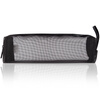 Deli transparent mesh pencil case/examination-usable nylon square pencil case/large-capacity portable pencil storage bag suitable for postgraduate entrance examinations in middle and high schools Legend black school stationery gift