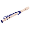 Chimei recorder 8-hole treble German C key children's primary and secondary school students teaching 6-hole recorder baroque flute playing instrument blue little doctor 6 holes