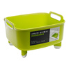 Home KATEI STORY Korean imported plastic sink fruit and vegetable basket kitchen mobile sink sink with handle drain basket green
