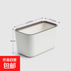 Kitchen trash can cabinet door hanging no punching small large size household creative kitchen waste storage bucket special without lid pear white-small wall-mounted trash can