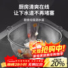 MUYA Stainless Steel Sink Filter Refreshing Sink Washing Water Kitchen Waste Draining Triangular Basket for Leftovers