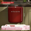 Noshi kitchen trash can hanging type home kitchen special bend-free toilet trash can large kitchen waste storage bucket red silver 12L/free hook + sticky hook