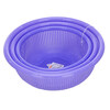 JEKO&JEKO vegetable washing basket hollow fruit and vegetable washing basin drain basket household vegetable washing basket three-piece set random color