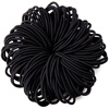 Beauty language black thin rope hair rope rubber band 100 high elastic rubber bands hair rope hair ring head rope leather case MF0615
