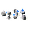 TaoTimeClub push button switch 5.8*5.8-8.5*8.5MM self-locking lockless switch 10 pcs 5.8*5.8MM self-locking switch single row/3 feet (10 pcs)