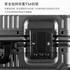 Echolac aluminum-magnesium alloy stepless trolley suitcase, full metal shell, high-end suitcase, anti-collision and impact-resistant CTA148, dark gray, aluminum-magnesium alloy, 20 inches