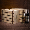 Art Bird Red Wine Wooden Box Six Bottles Red Wine Box Wine Packaging Box Gift Box Hollow Style Universal Version Can Be Customized in Bulk