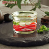 Japanese SP SAUCE pickle jar glass pickle jar pickle jar kitchen household glass shallow pickle jar thickened weight pickle jar overnight shallow pickle jar