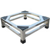 YIMEITIANHE Heightened stainless steel washing machine base refrigerator bracket disinfection cupboard bracket drum washing machine tripod bracket 56*56 cm thickened stainless steel double layer 25 cm high