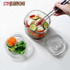 Japanese SP SAUCE pickle jar glass pickle jar pickle jar kitchen household glass shallow pickle jar thickened weight pickle jar overnight shallow pickle jar