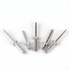 Guwanji aluminum core blind rivets, round head rivets, aluminum open K-shaped decorative nails, blind rivets, core blind rivets M4*10 (100 pieces) aluminum round head